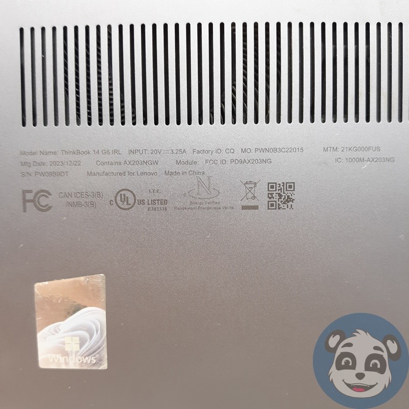 LENOVO ThinkBook 14 G6 IRL Laptop, i7-1355U, No RAM/SSD/OS/Batt, “For Parts”