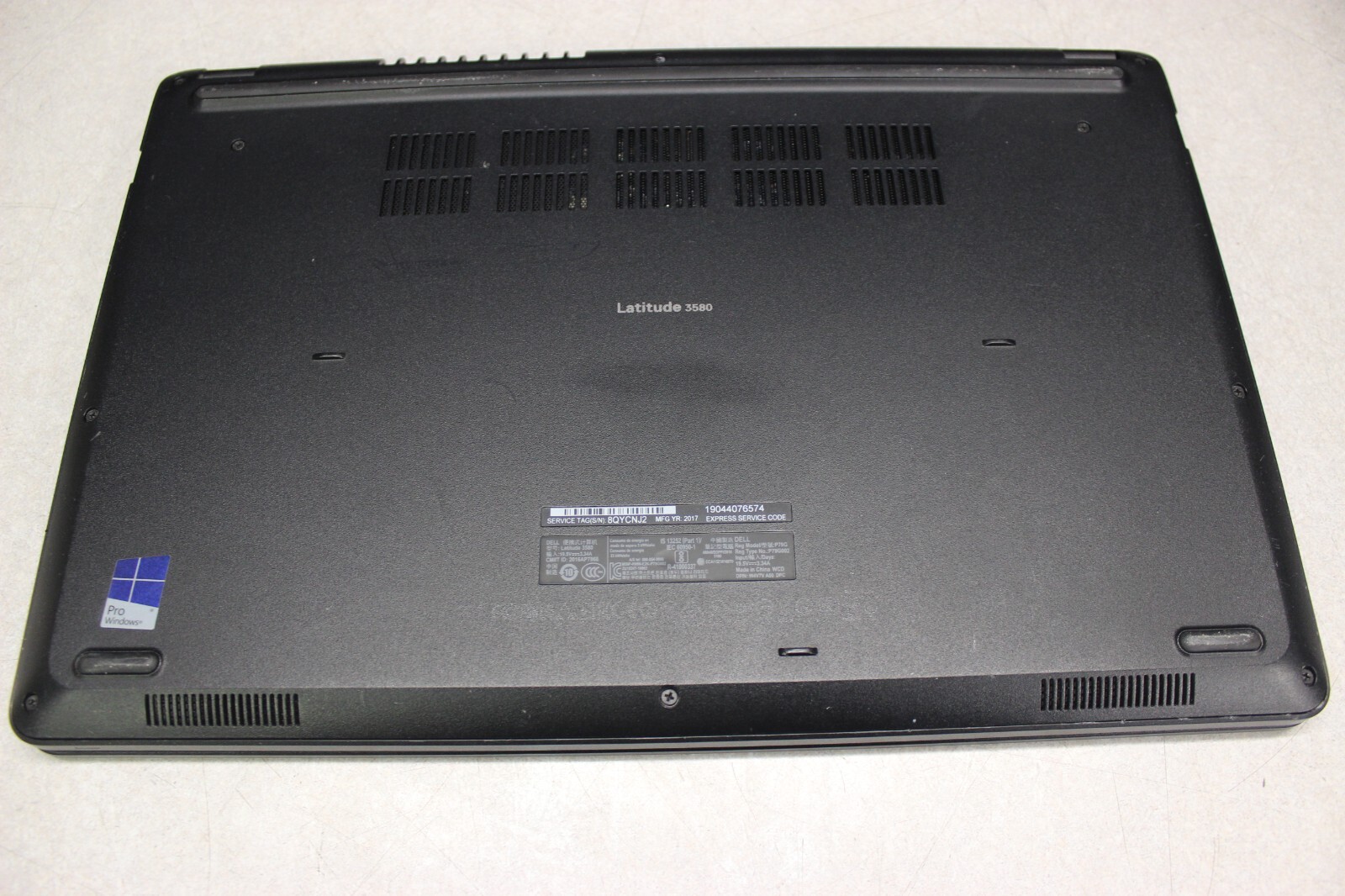 Dell Latitude 3580 I5-7200U 256GB SATA SSD-16GB DDR4 WIN11PRO w/ AC Adapter