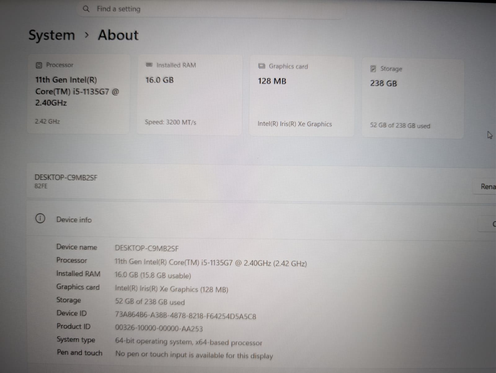 Lenovo IdeaPad 5 14ITL05 | i5 11th Gen 16GB RAM 256GB NVMe SSD | FHD Backlit