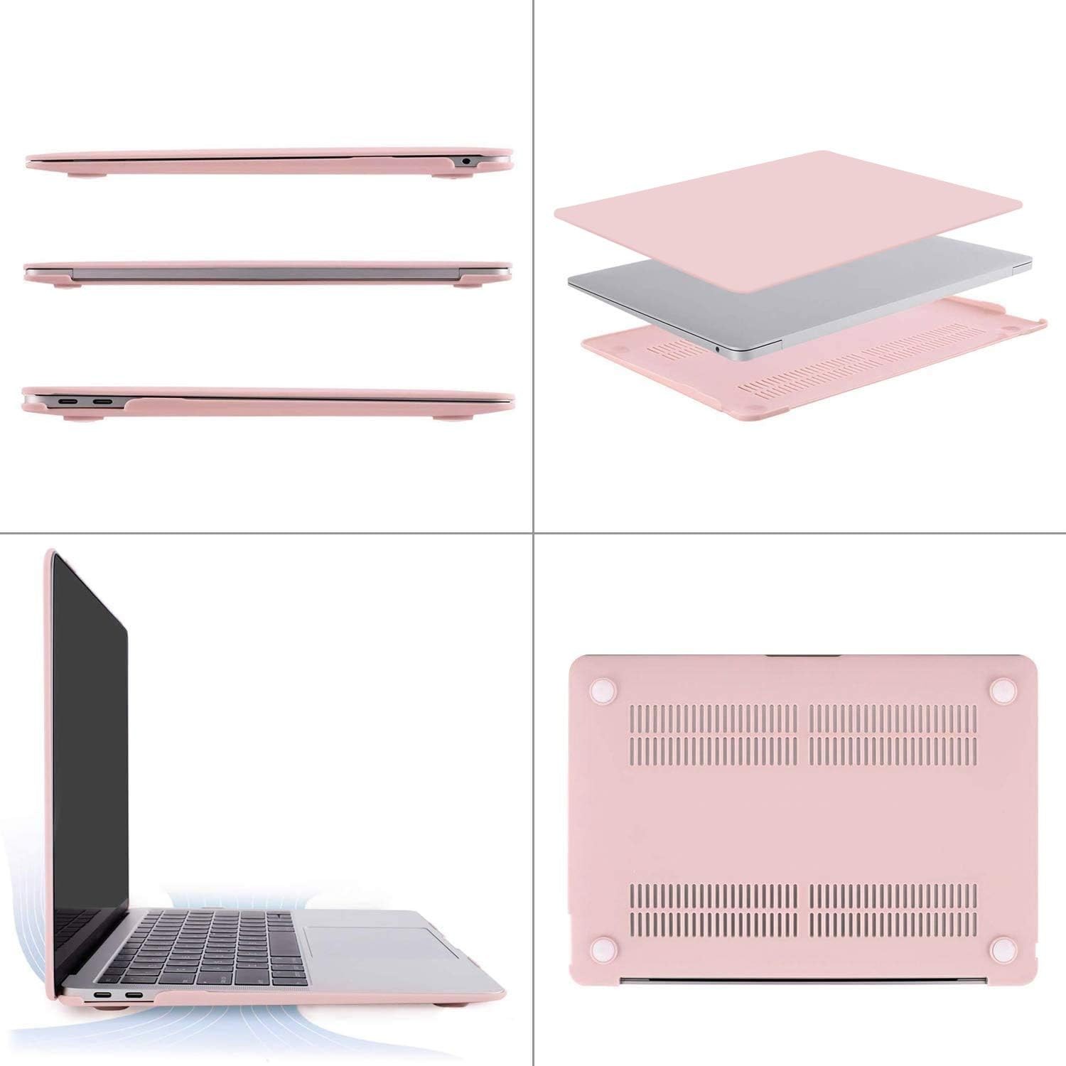MacBook Air 13 inch Case M1 2021 2020 2019 2018 Release A2337 A2179 A1932 Rose Q