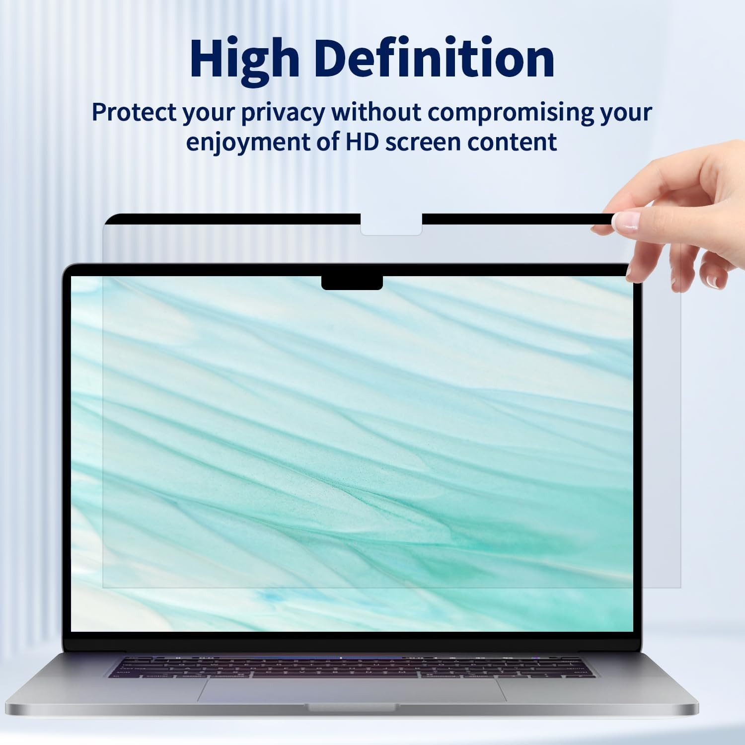 Removable Magnetic Privacy Screen for MacBook Air 13.6 Inch (2022-2026) Anti-Spy