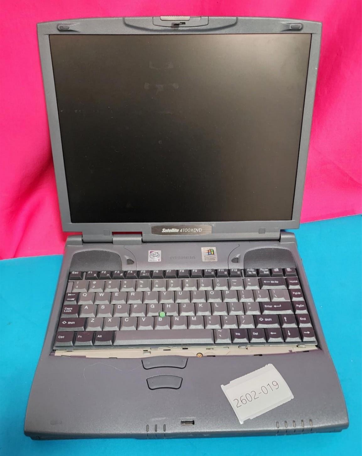 Toshiba Satellite 4100XDVD Laptop – UNTESTED – PARTS ONLY