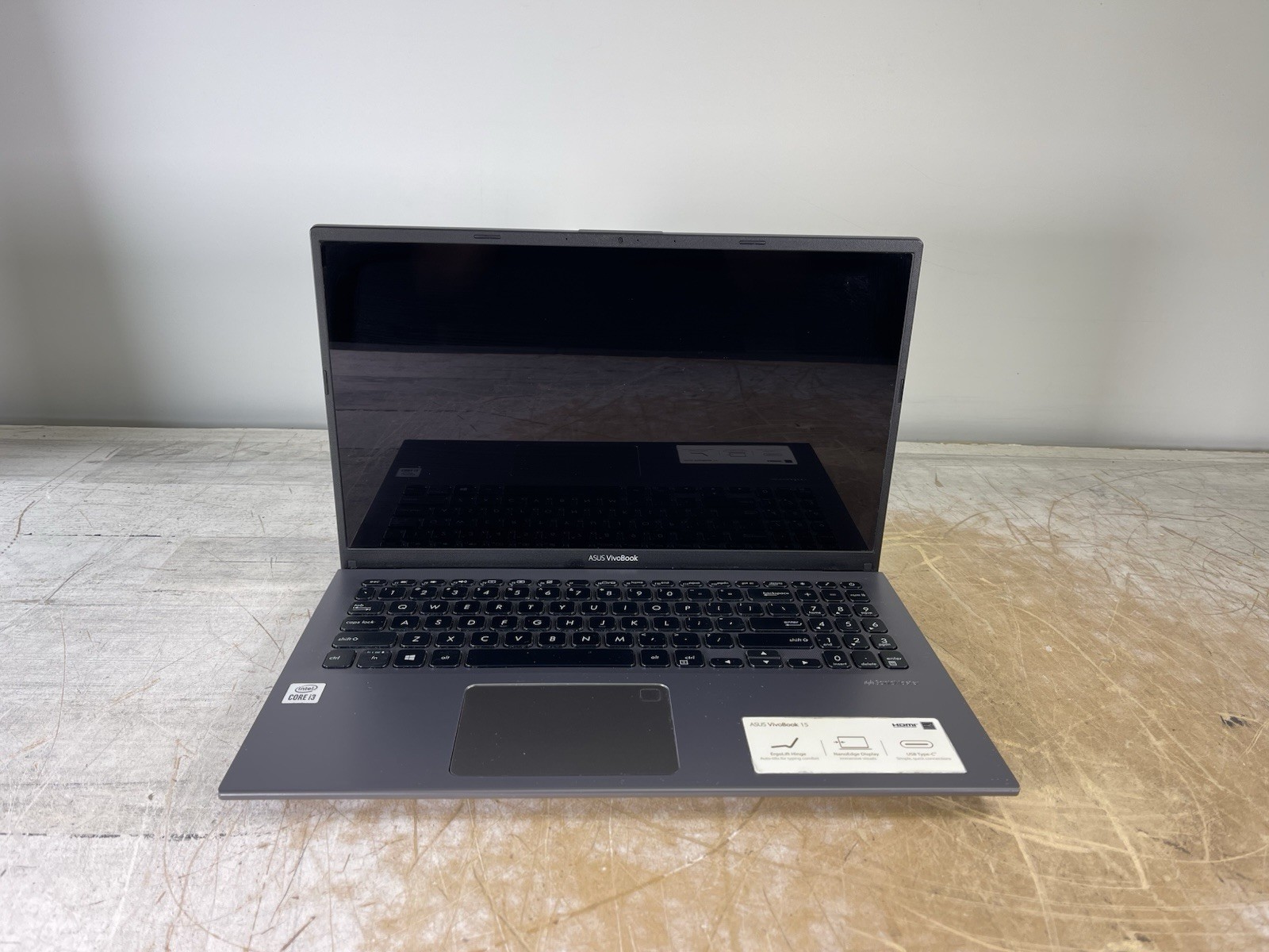 ASUS VIVOBOOK F512J i3-1005G1 @ 1.20 GHz, 12GB RAM, NO HDD/OS