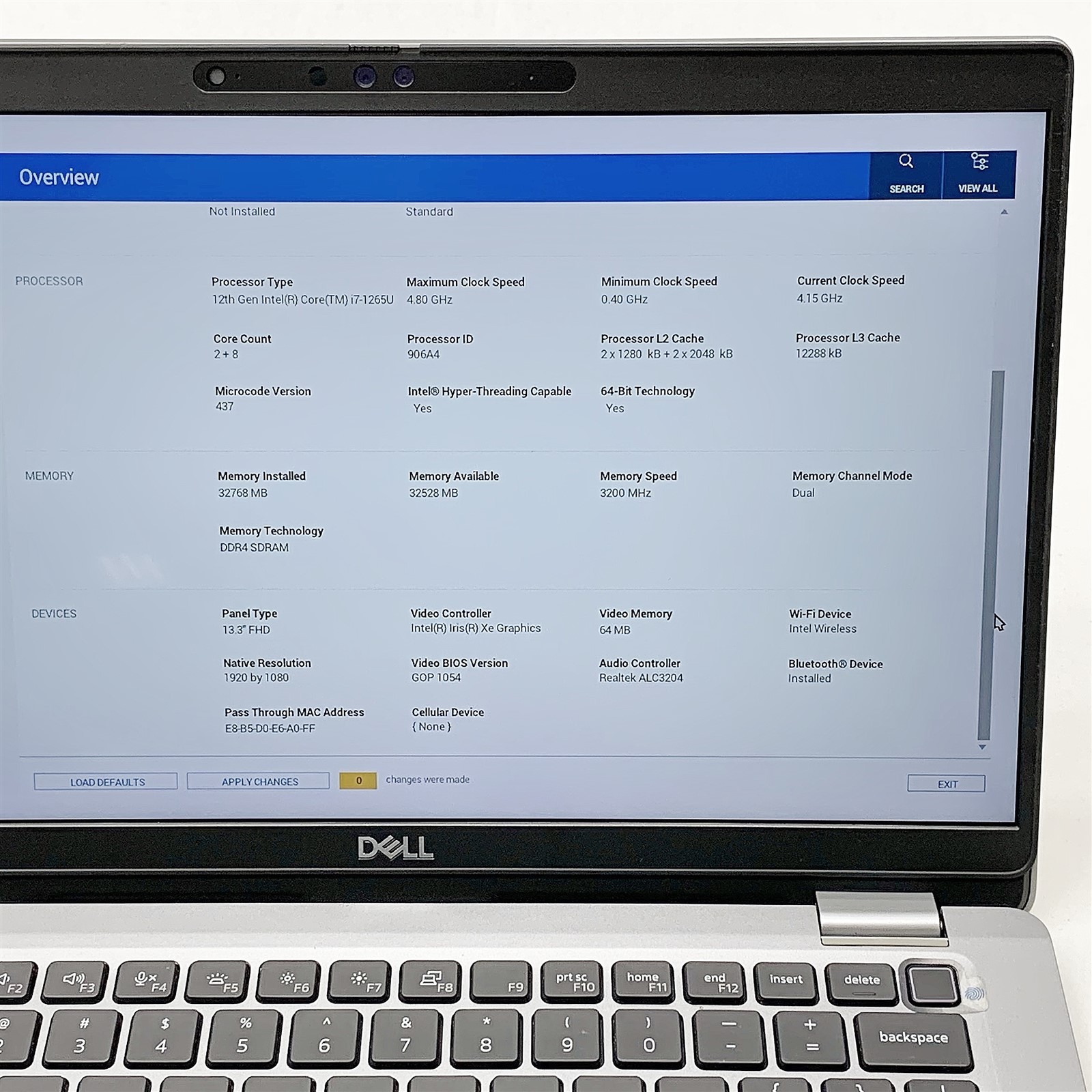 Dell Latitude 5330 Laptop i7 1265U 1.80GHZ 13.3″ FHD 32GB 512GB NVMe Windows 11