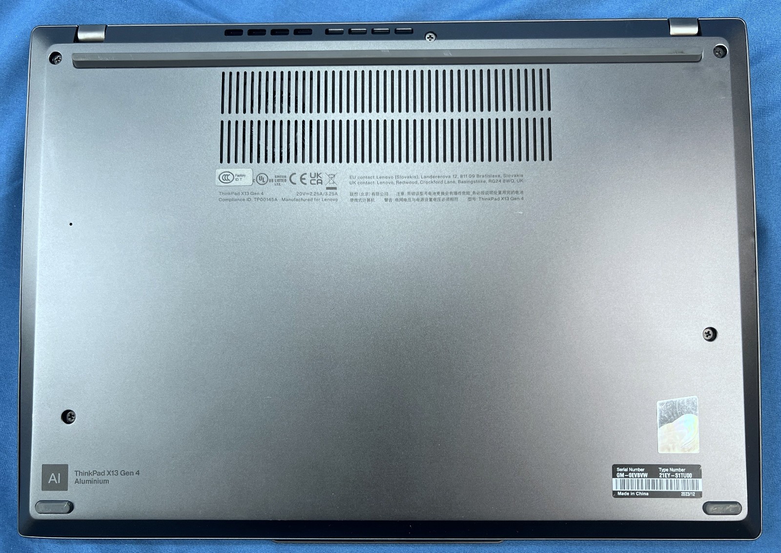 Lenovo ThinkPad X13 Gen 4 Laptop – i7-1365U, 16GB RAM, 512GB NVMe – Win11
