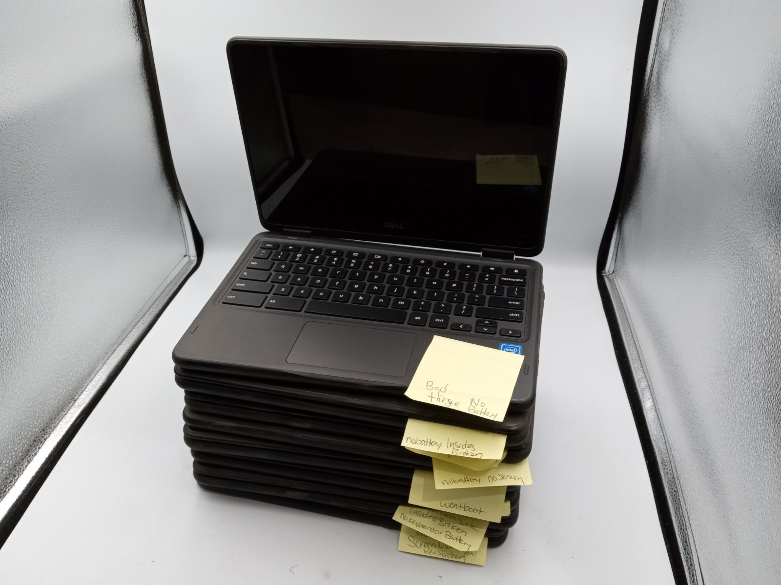 Lot of 8 – Dell 3100 5190 Chromebook Laptops * FOR PARTS * VARIOUS ISSUES -RR