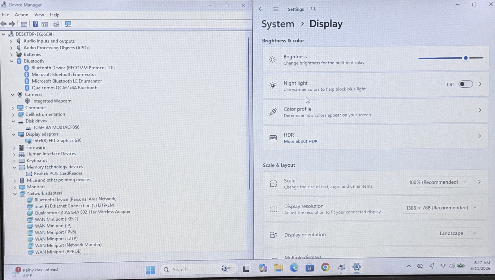 Dell Latitude 5580 15.6″ HD i5 7440HQ 2.80 GHz 12Gb Ram 500 GB HDD Win11 Pro