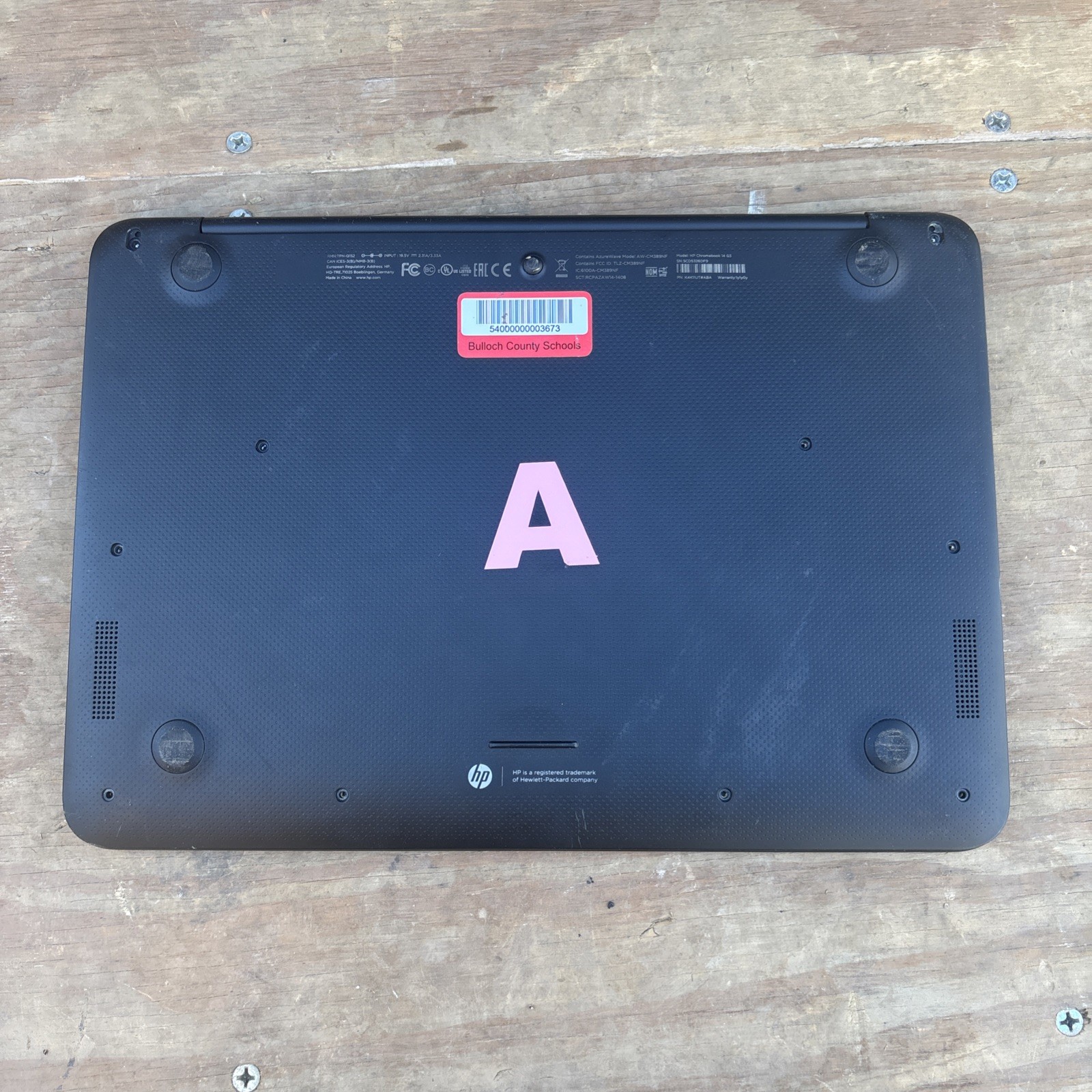 HP Chromebook 14 G3 14″ FOR PARTS OR REPAIR