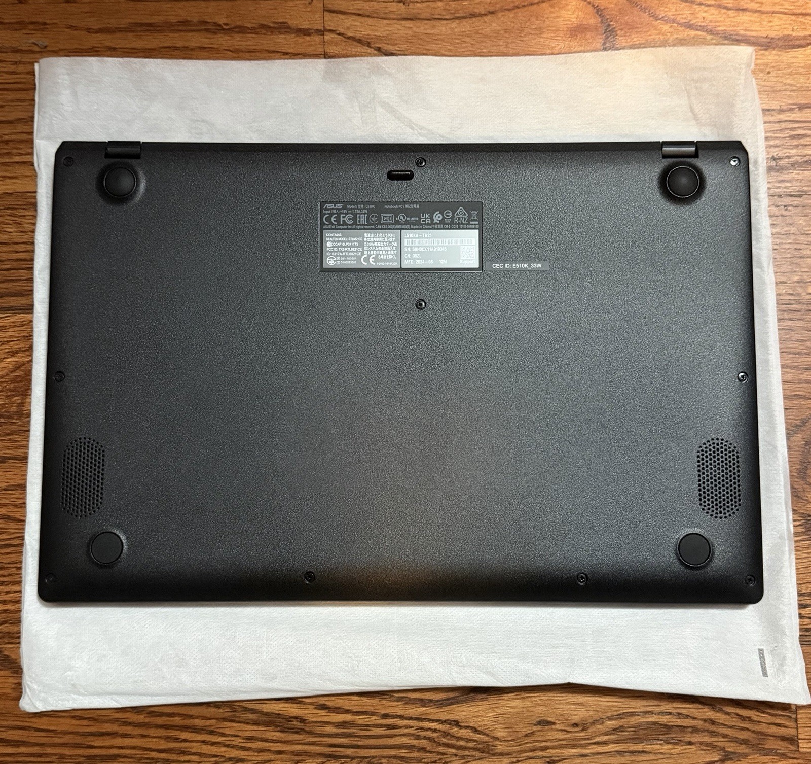 ASUS Vivobook Go L510KA-TH21 15.6″ FHD Pentium N6000 4GB 128GB Win11 Never Used