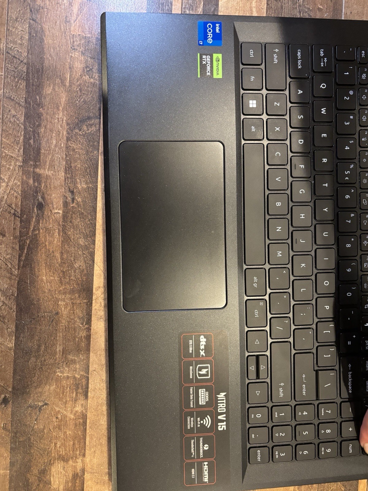 Acer V15 Gaming Laptop All Black 16GB RAM 512GB SSD i7 RTX 4060