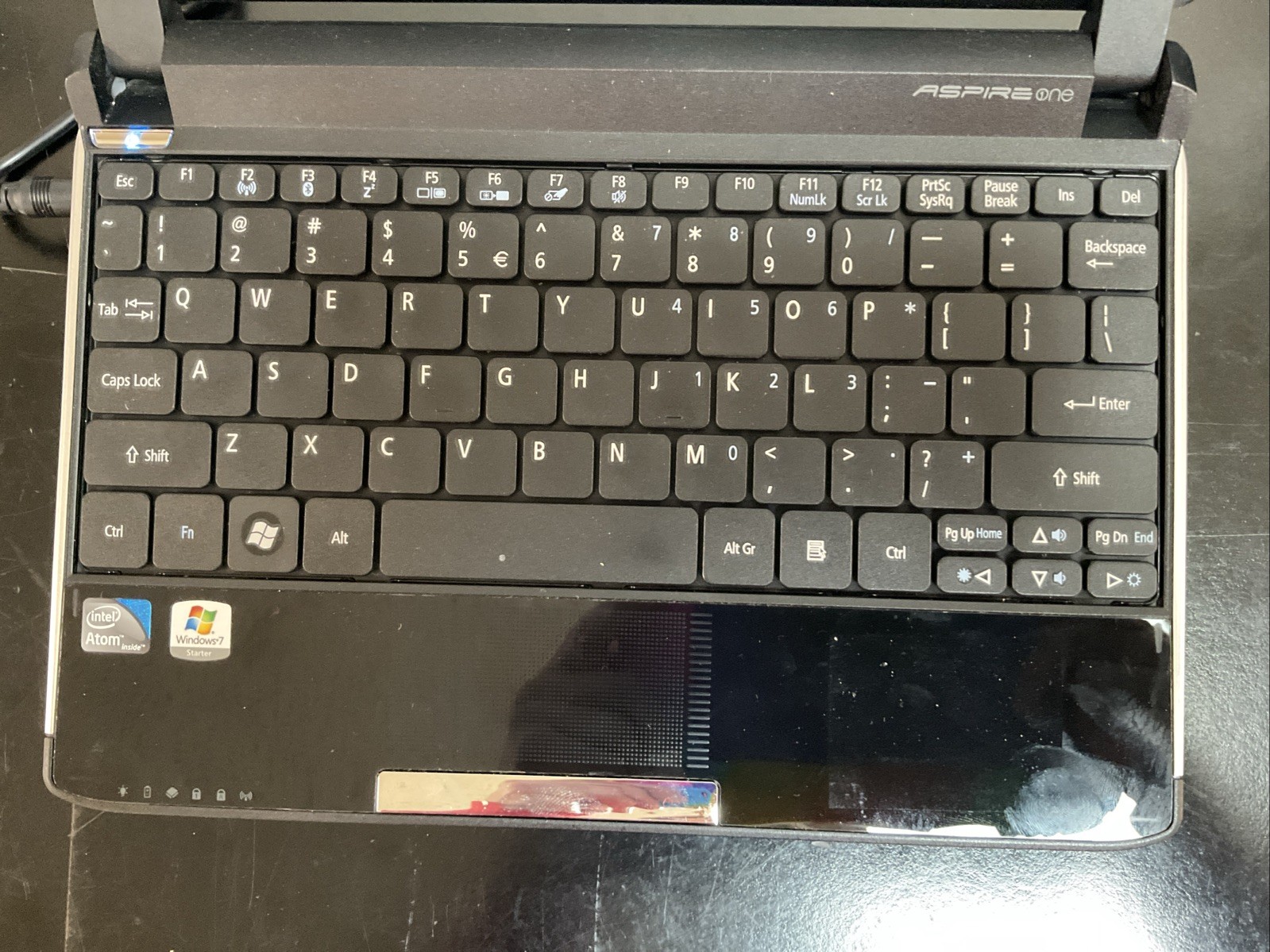 Acer Aspire One A0532h Intel Atom 1.66GHz 1.00 GB 250MB Memory