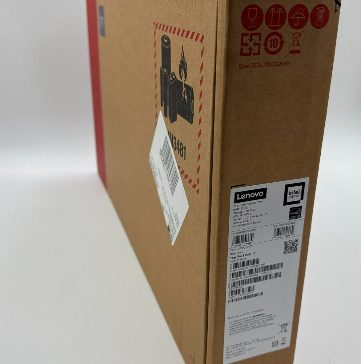 Lenovo Yoga Pro 9i 16″ 2.8K OLED Touch Ultra 9 285H RTX 5050 32GB 1TB Luna Grey