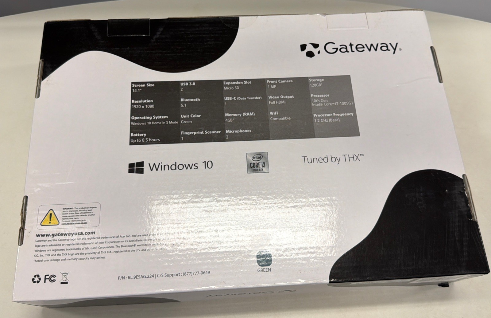 Gateway 14.1″ FHD i3-1005G1 12GB RAM 512GB SSD Win10 Home Fingerprint