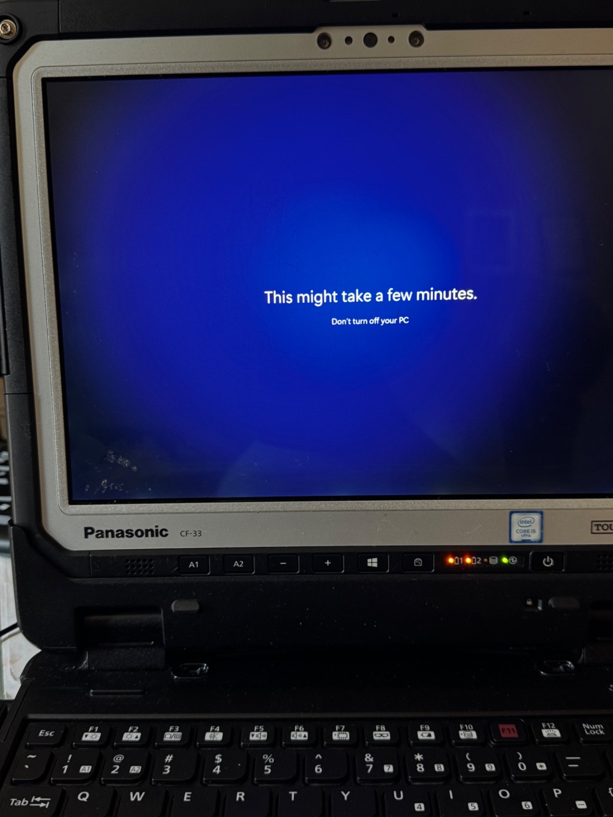 PANASONIC TOUGHBOOK CF-33 12″ i5-7300U@2.60GHz 8GB RAM 512GB Bios Psswd Is Lockd