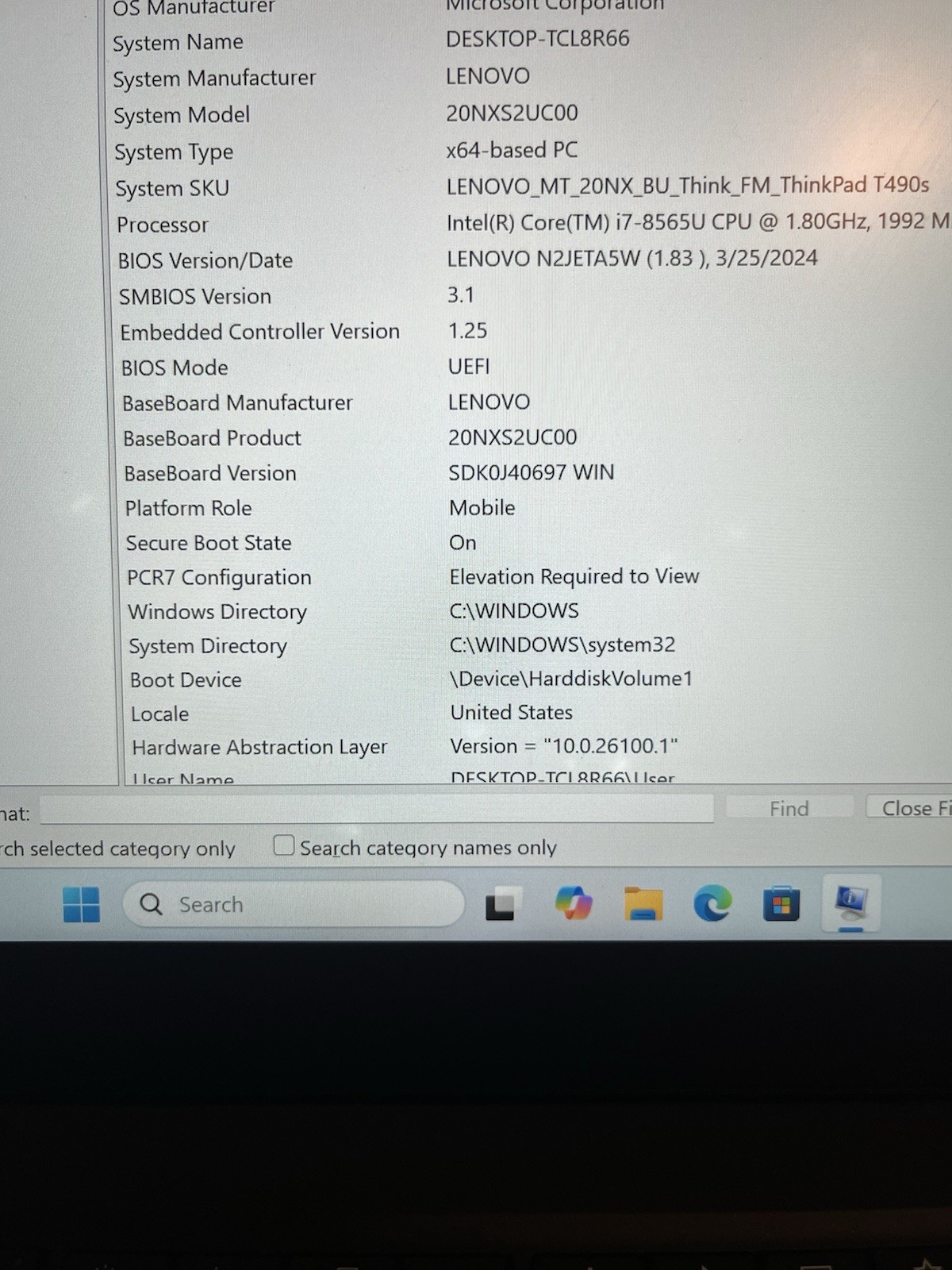 Lenovo ThinkPad T490s i7-8565U @ 1.80GHz 8/256GB 620 14″ TOUCH #80B *read desc*