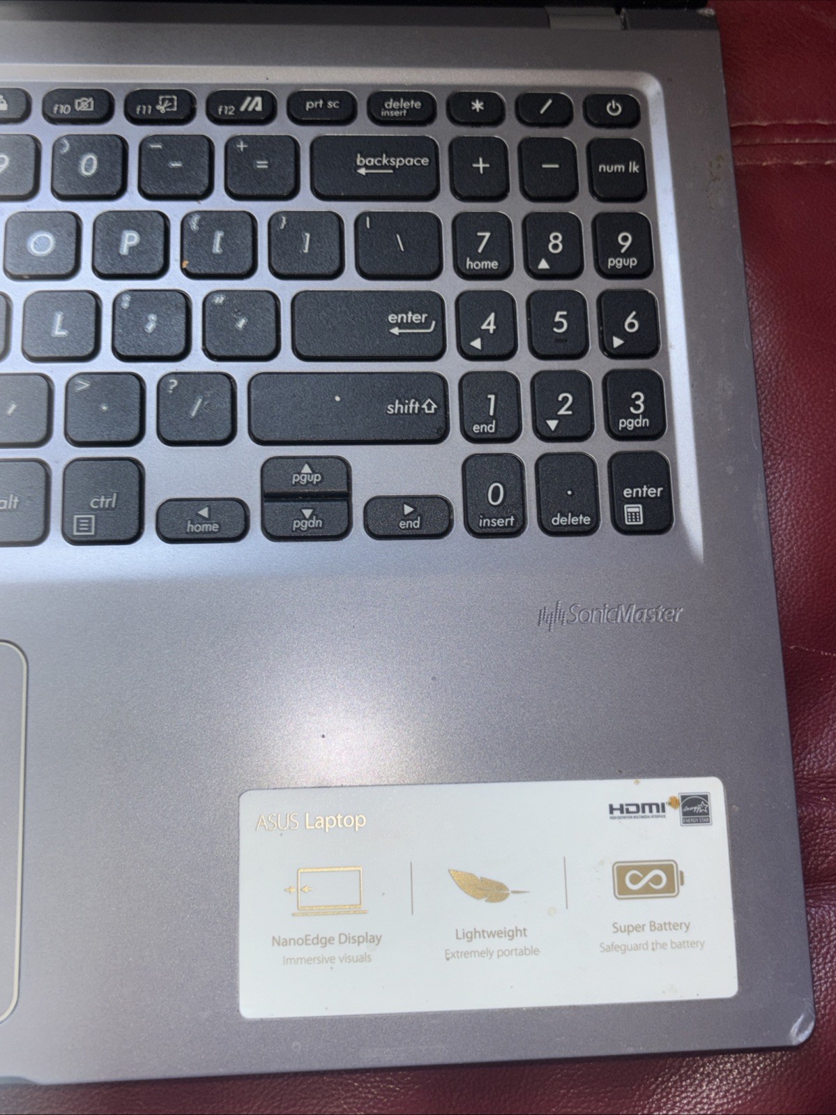 Laptop Asus X515J Untested No Power Cord