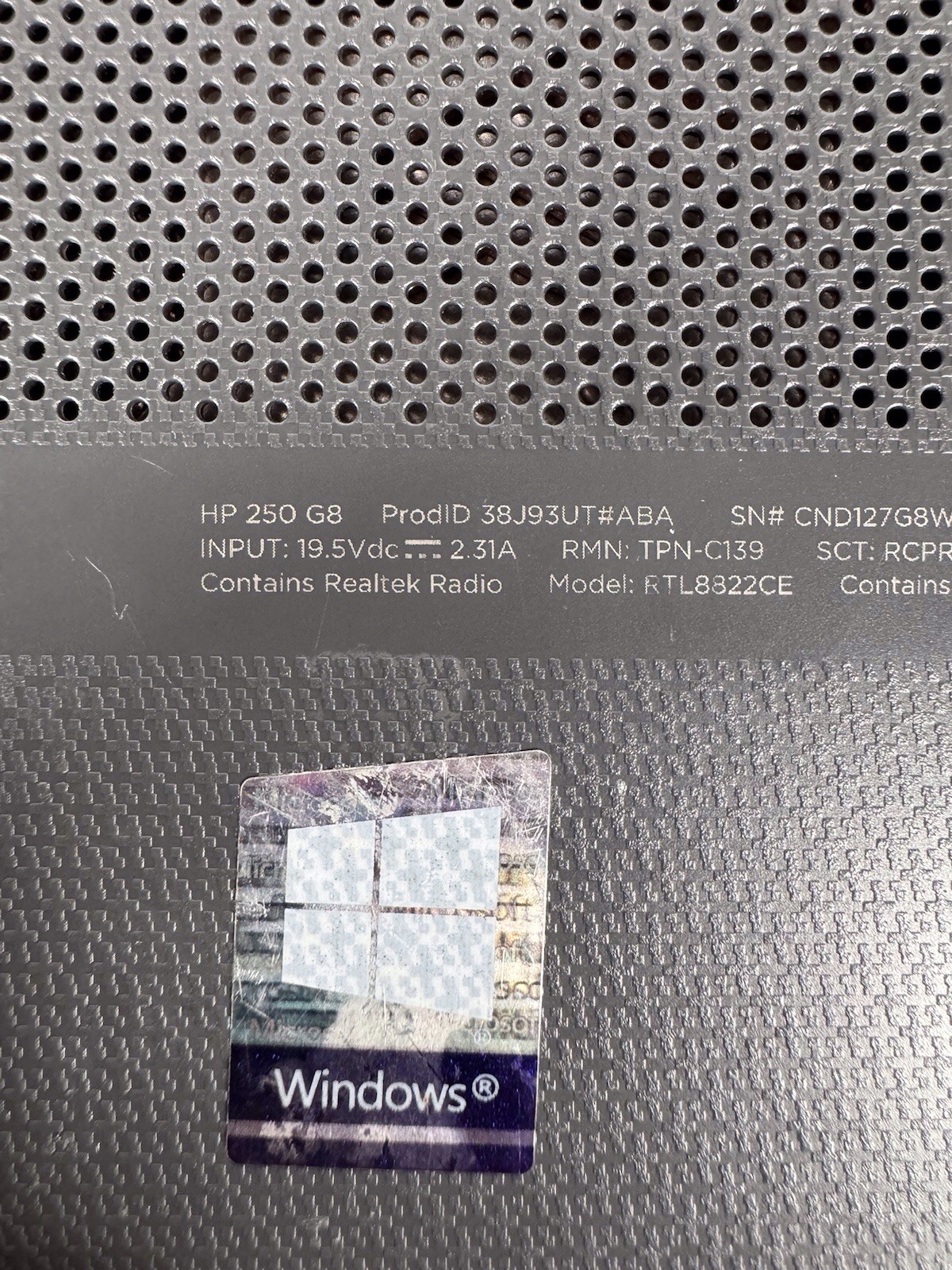 HP 250 G8 Laptop Windows 11 Capable (Small Screen Issue)