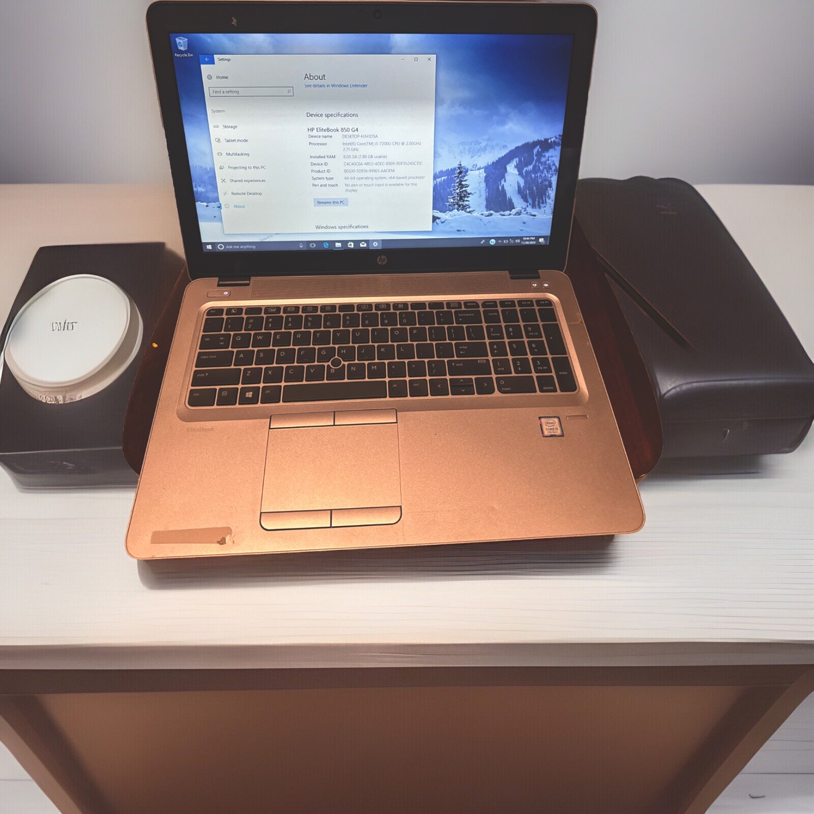 HP ELITEBOOK 850 G4 i5-7200 2.50GHz 8GB RAM 15.6”