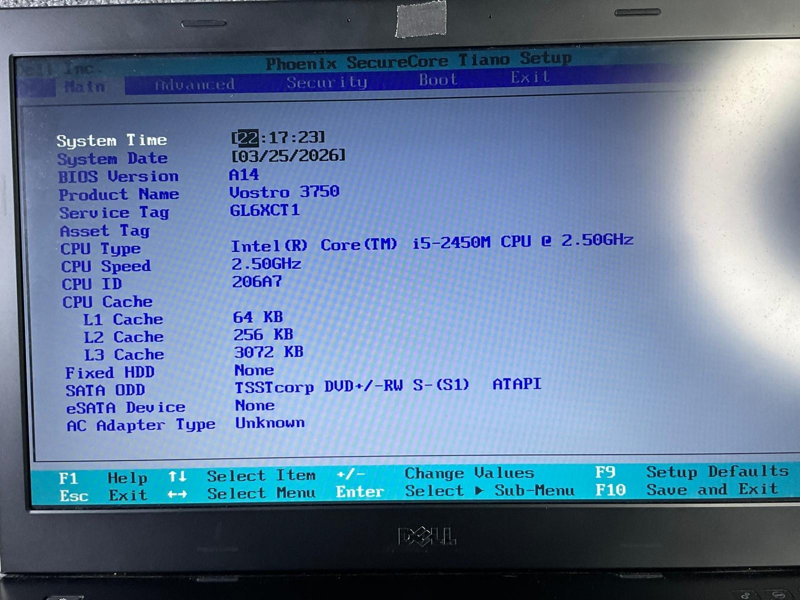 Dell Vostro 3750 17.3" Laptop Intel Core i5 2.50 GHz Processor Case Black