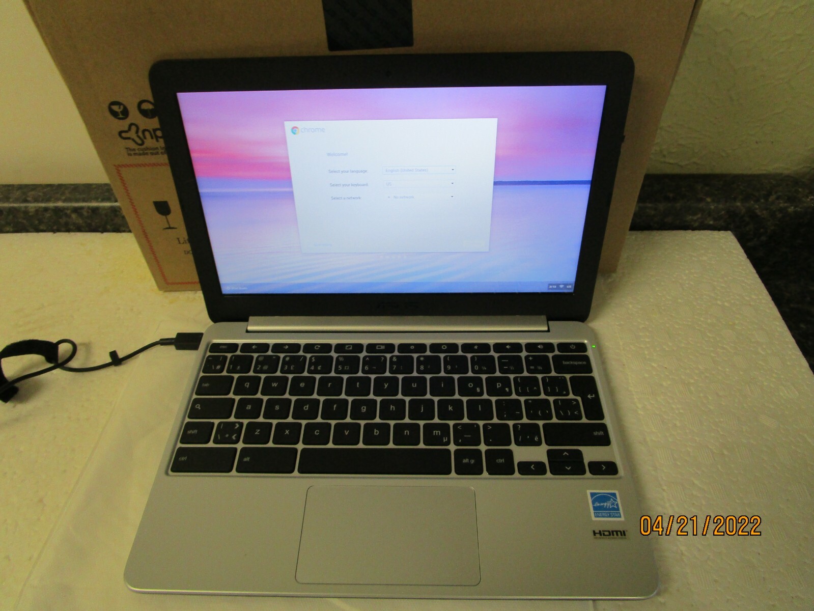 Asus C201P Chromebook – New Opened Box – BAD BATTERY