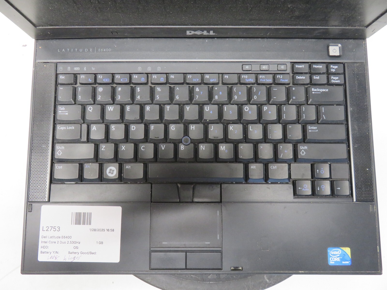 Dell Latitude E6400 Intel Core 2 Duo 2.53GHz 1 GB NO HDD No Batt