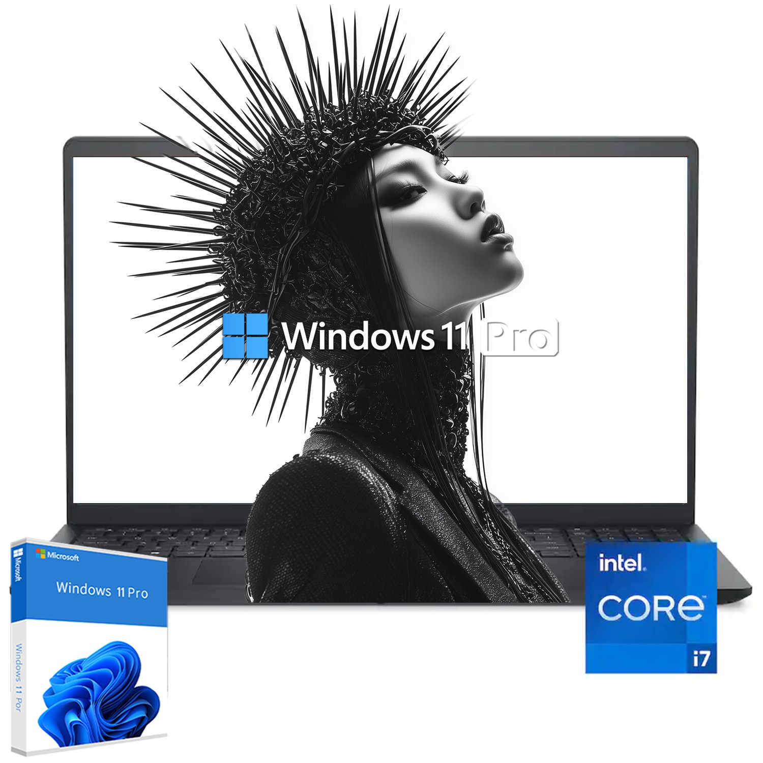 📍Dell 15.6 in 2K Touchscreen Laptop 13th Intel Core i7 10 core Wi-Fi 6 Win11Pro
