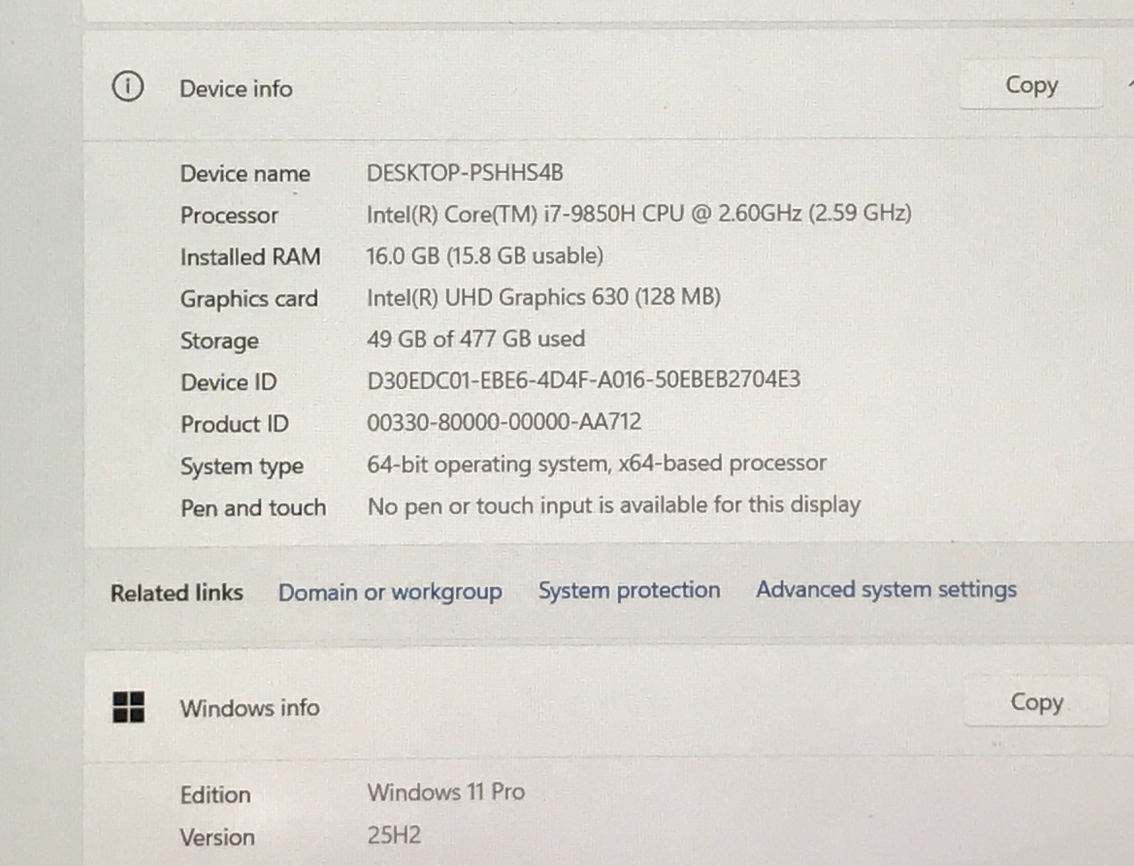 Dell Latitude 5501 15.6 FHD i7-9850H 2.60GHz 16GB RAM 512GB SSD NVMe W11P