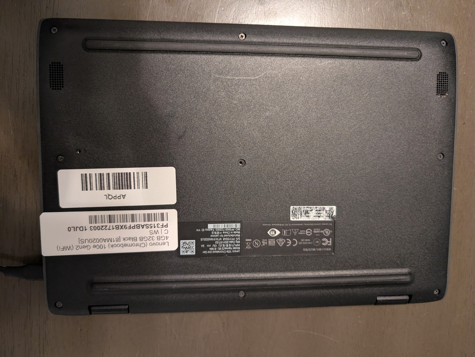 Lenovo 100e Chromebook 2nd Gen 11.6″ Intel Celeron 4GB 32GB Chrome OS Black