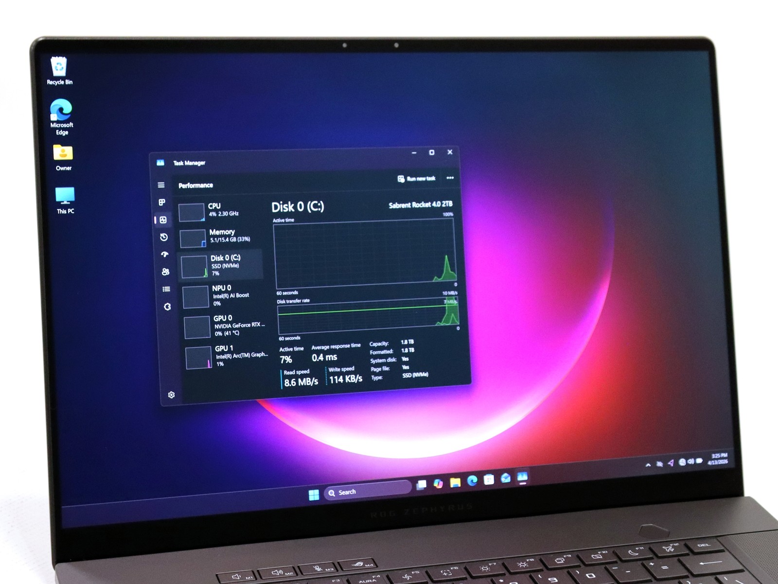 ASUS ROG Zephyrus G16 2.5K Ultra 9 185H 16GB 2TB NVMe W11H GeForce 4070 – Read