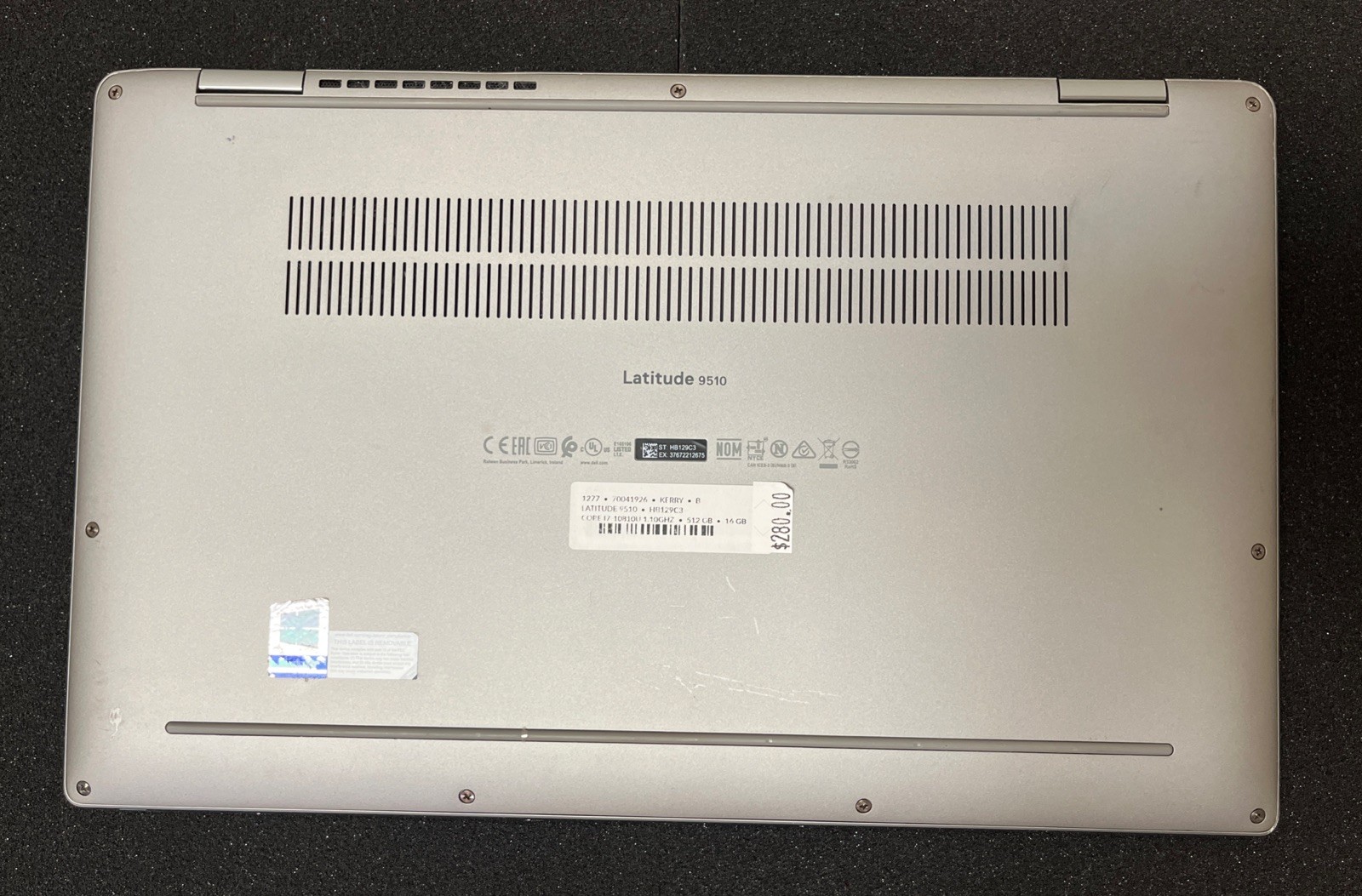 Dell Latitude 9510 Win11- TOUCHSCREEN 15″ 1.1GHz Core i7-10810U 512GB- Grade C