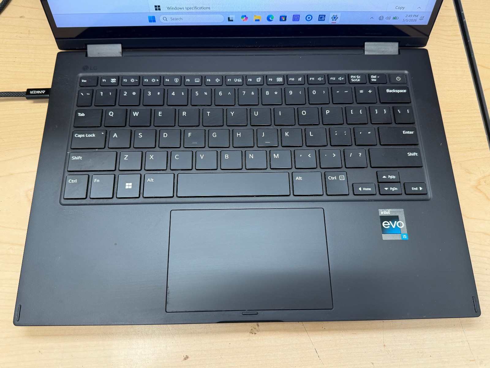 LG gram 14” 2in1 Thin Laptop Intel i7-1340P 16GB RAM 512GB SSD 14T90R-K.AAB6U1
