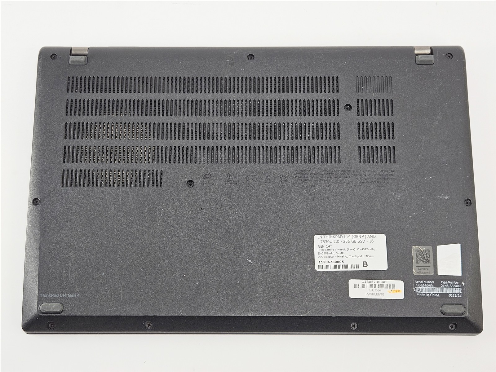 Lenovo ThinkPad L14 Gen 4 256GB SSD 16GB Ryzen 5 PRO 7530U 14″ AMD Laptop