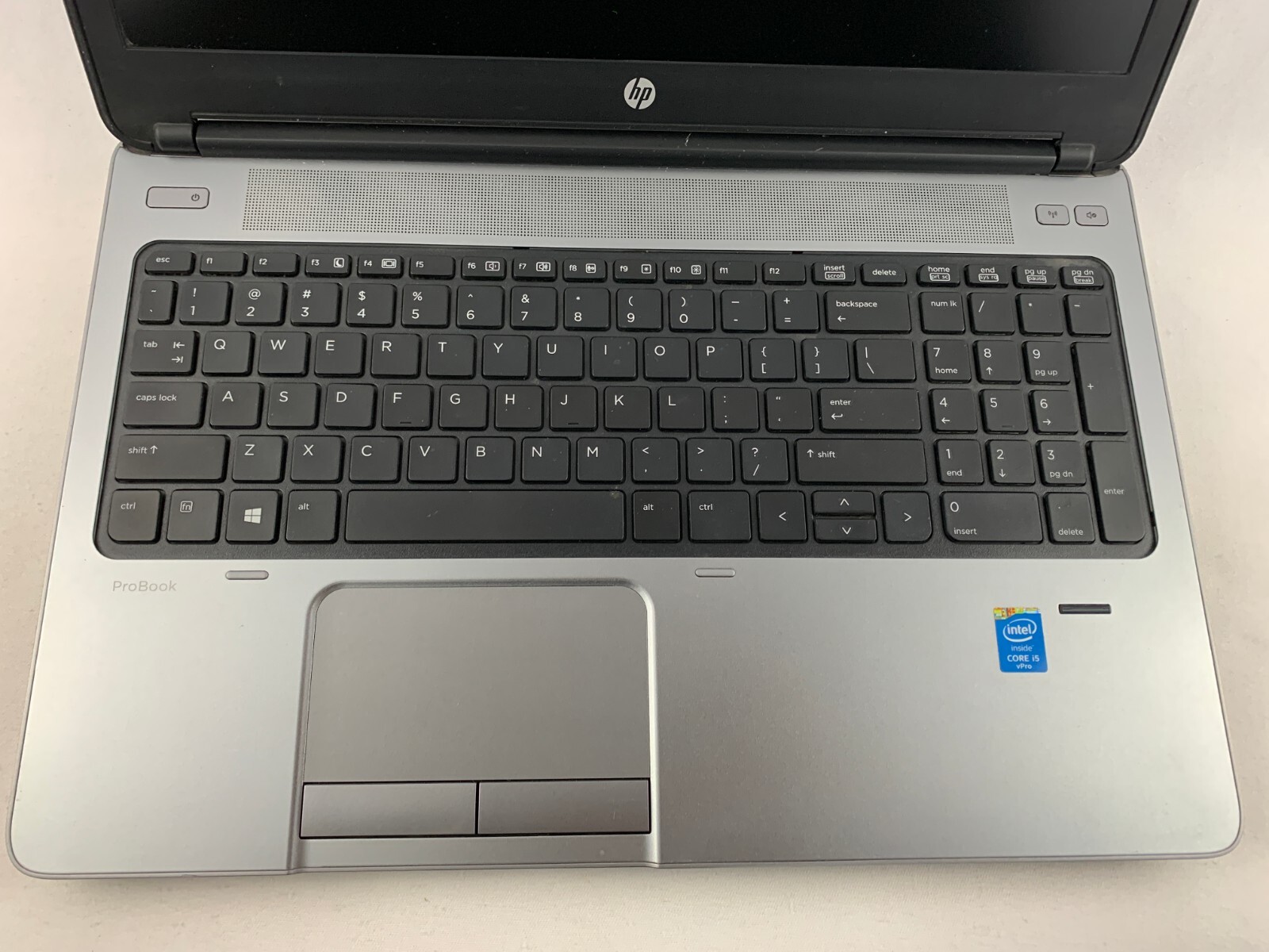HP ProBook 650 G1 Laptop For Parts or Repairs, Powers On, Cracked Screen