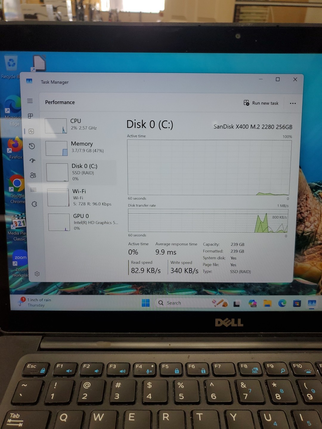 Dell Latitude 7480 14” i5-6300U 2.4GH 8GB DDR4 256GB SSD Win 11 032526-2