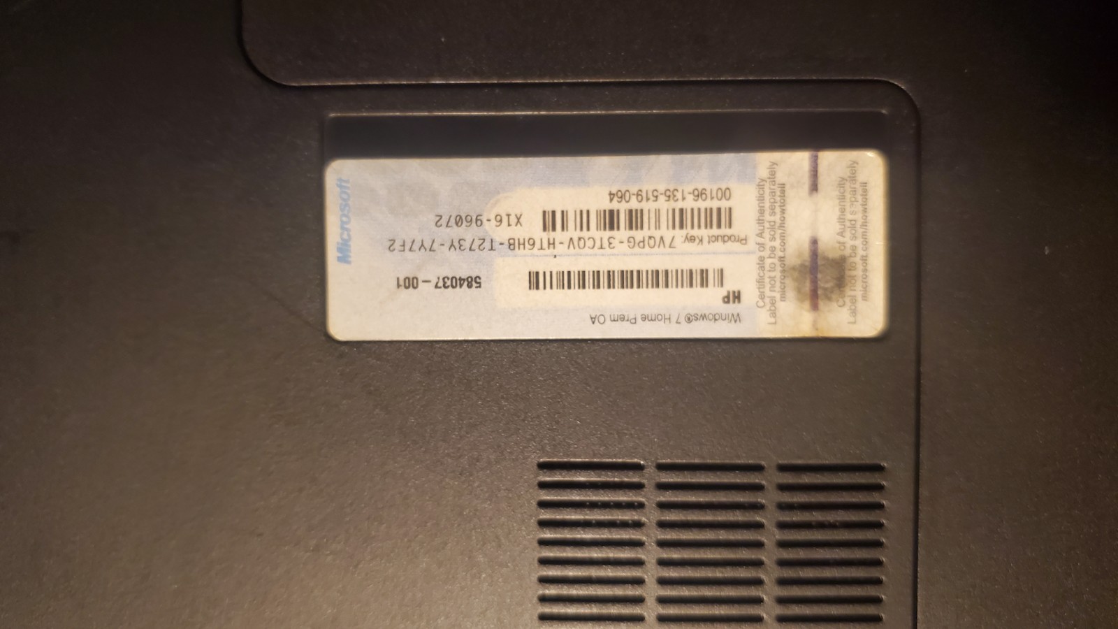 HP Pavilion DV7-4285dx Laptop I5 4gb Ram No Hdd, Charger Included