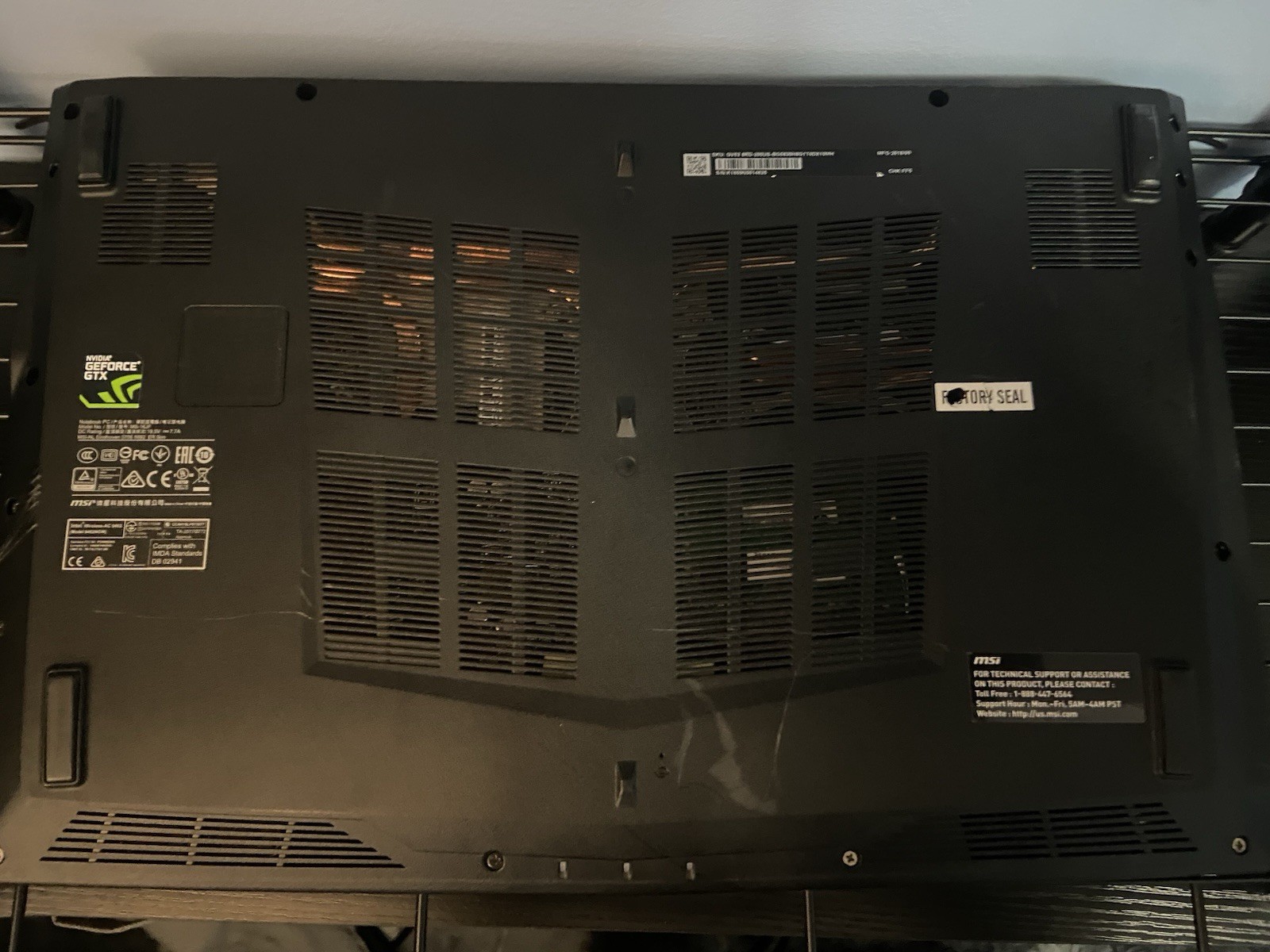 MSI GV62 8RD i5-8300H 2.3ghz 16gb ram 1tb ssd