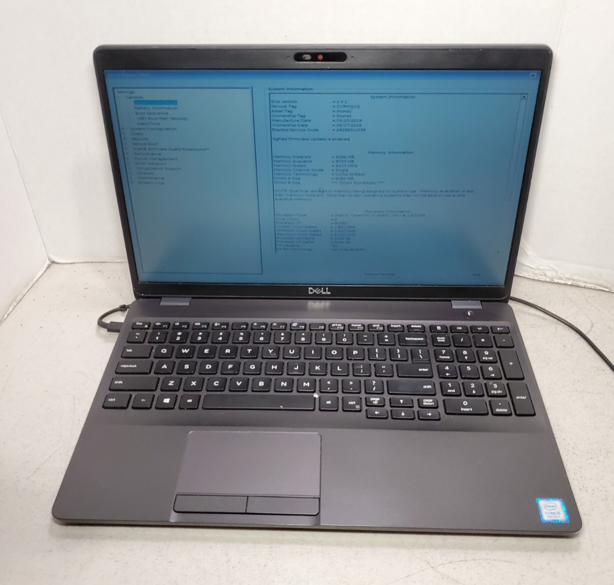 Dell Precision 3540 15.6″ Laptop i5-8365U 8GB RAM No SSD/HDD/OS! READ! #69