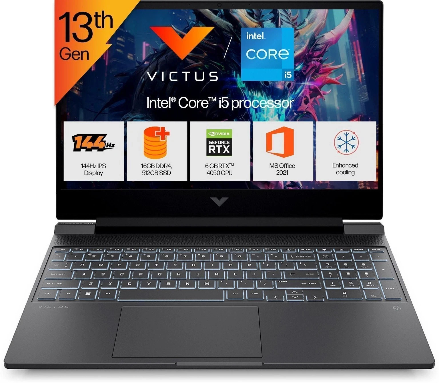 HP Victus Intel Core i5 13th Gen 13420H – (16 GB/512 GB SSD
