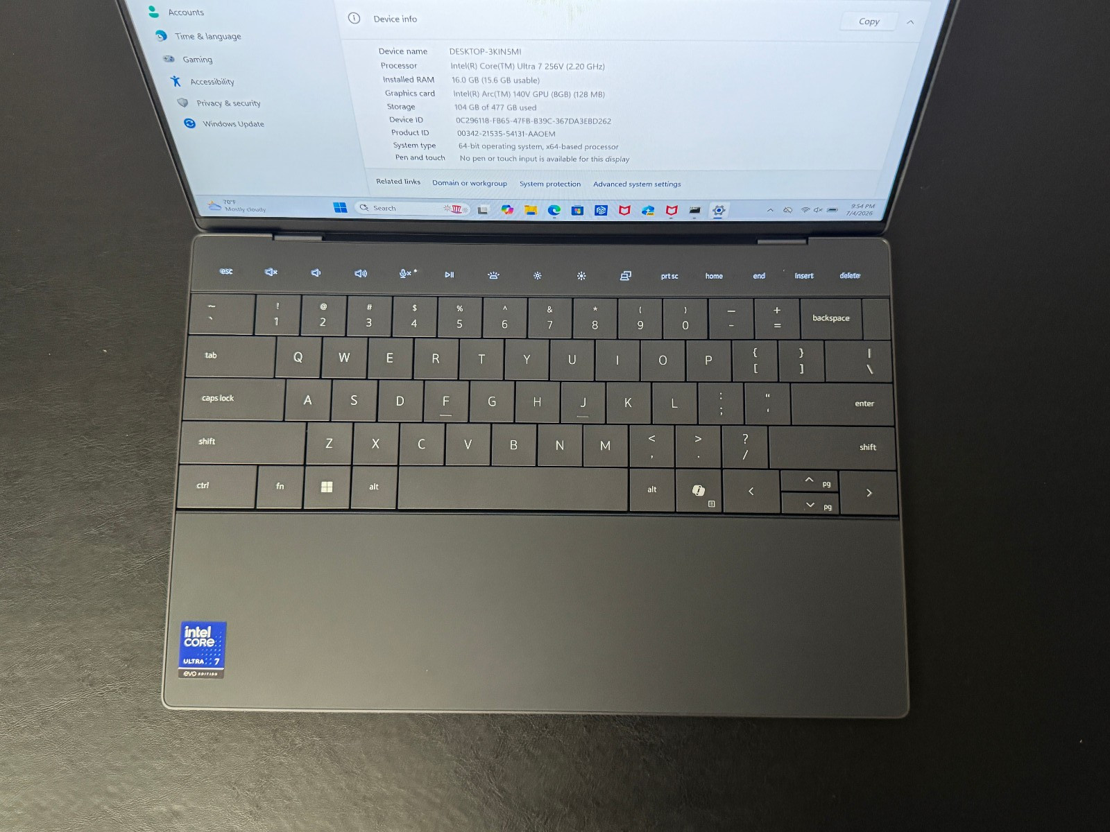 Dell XPS 13 2K Laptop – Intel Core Ultra 7 256V 16GB 512GB
