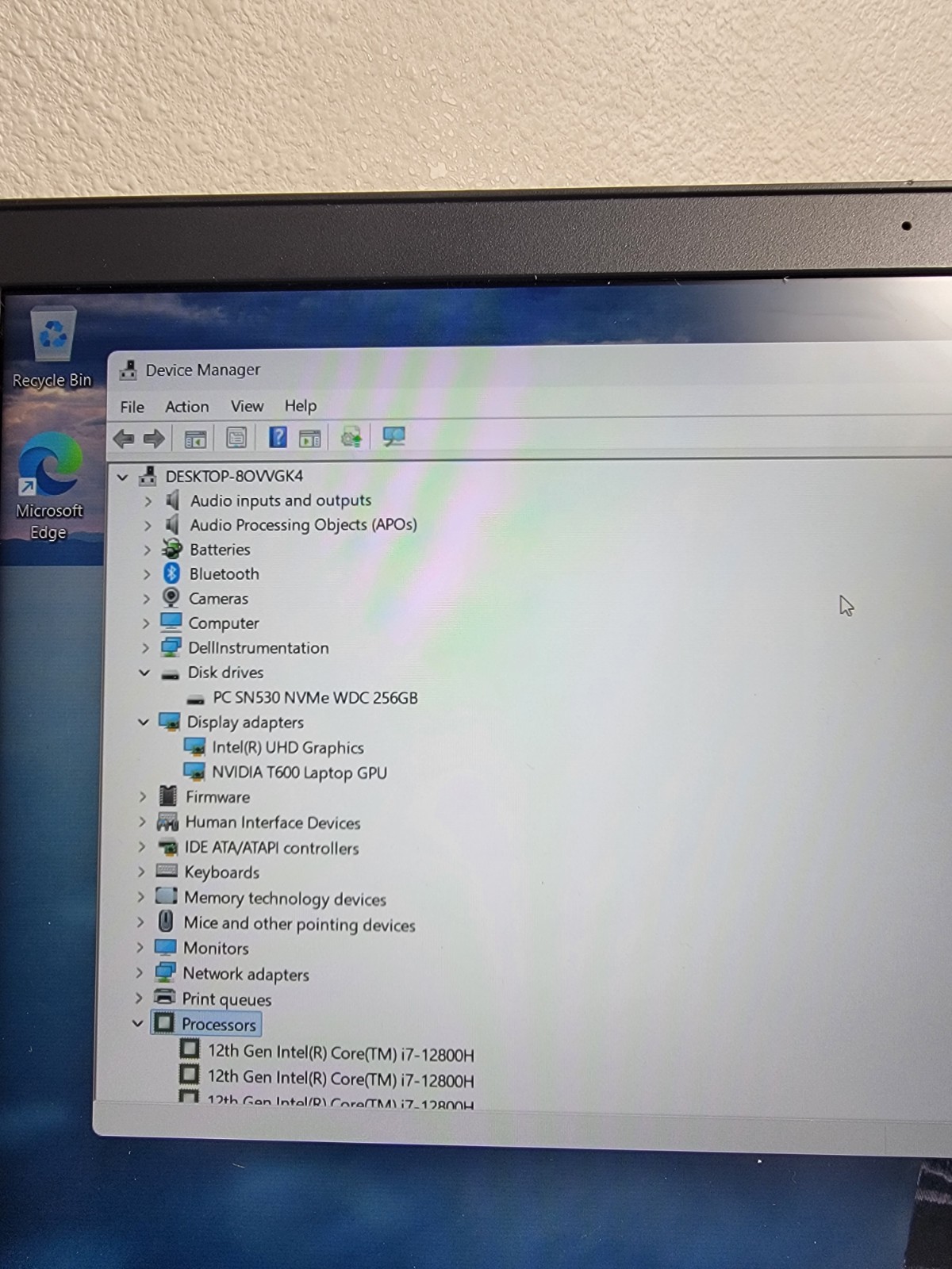 Dell Precision 3571 Intel Core i7-12800H 8GB RAM 256GB SSD NVIDIA T600 Win11 A+
