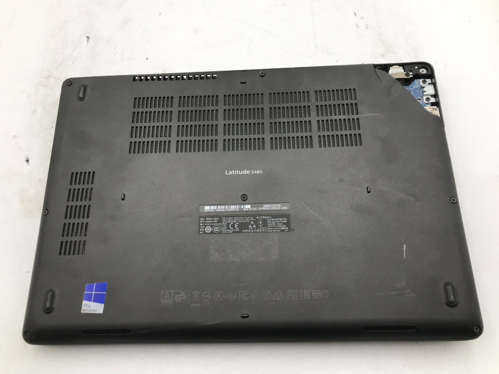 DELL LATITUDE 5480 – FOR PARTS/REPAIR – INTEL I5 7TH GEN – NO RAM -READ DESC- BB