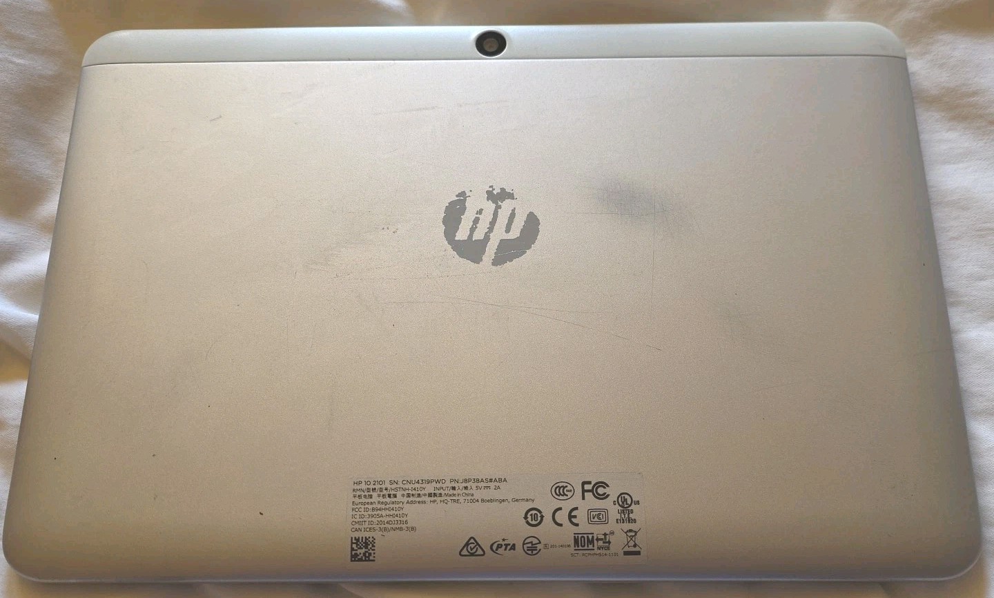 HEWLETT PACKARD HP ~10 2101~ 10.1” DISPLAY 16GB WIFI ONLY ANDROID TABLET ~WHITE~