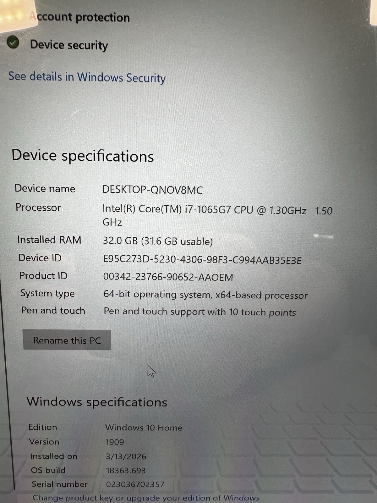 Microsoft Surface Book 3 13.5” (512GB SSD Intel Core i7-1065G7 1.3GHz 32GB RAM)