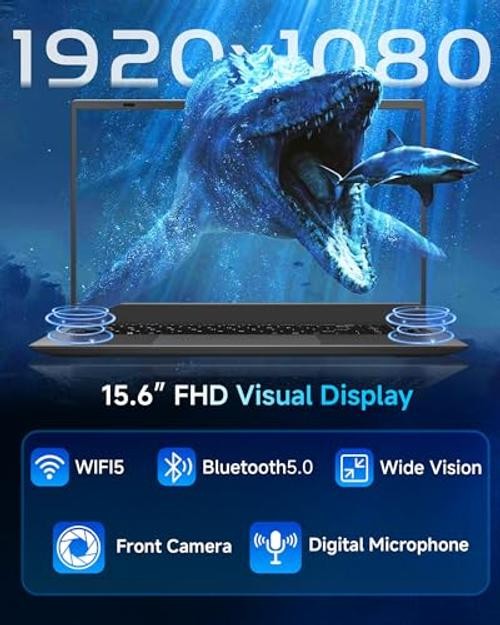 Laptop 32GB RAM 512GB SSD, 15.6 Inch Laptop Computer with FHD IPS Screen,