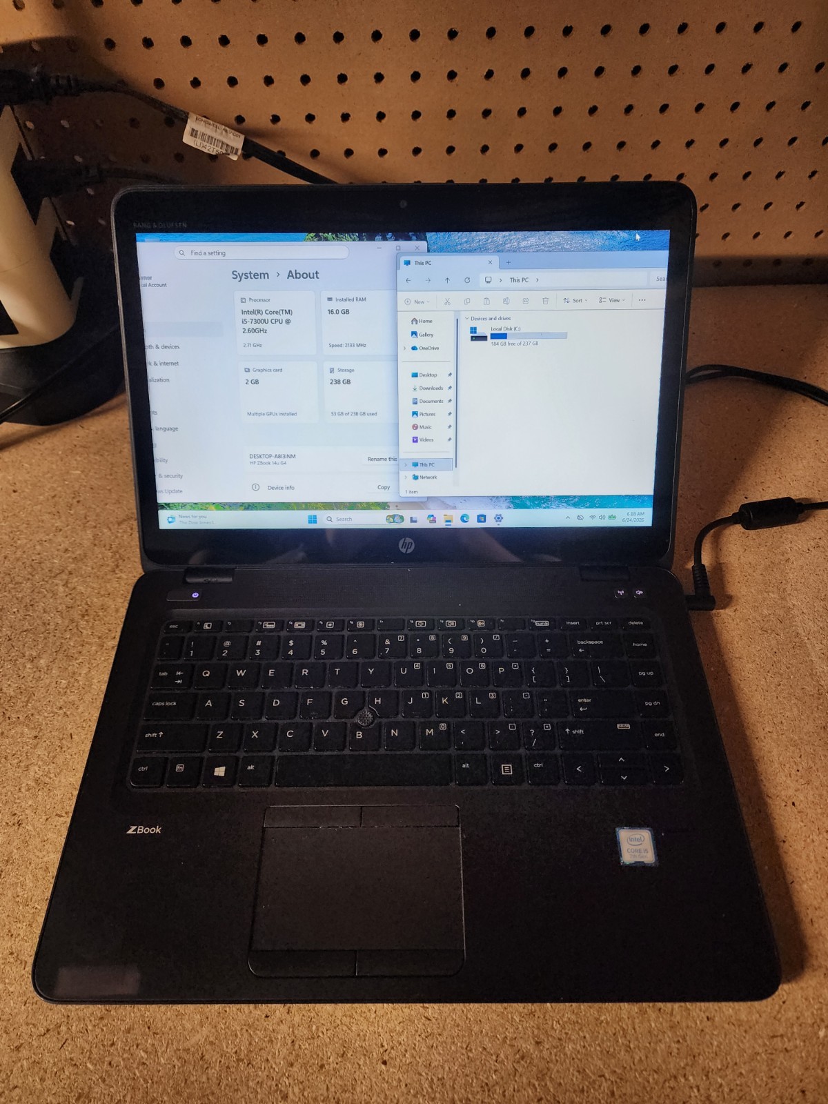 HP ZBook 14u G4 i5-7300U 2.6GHz 16GB RAM 256GB SSD Win 1 1 Pro FirePro W4190M