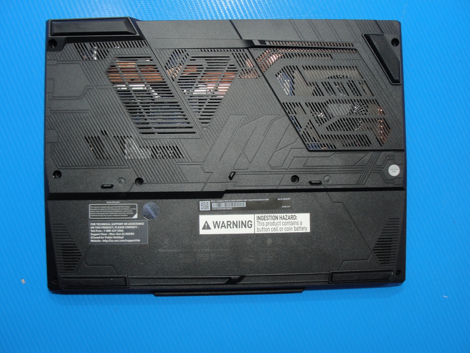 MSi Creator M14 A13VE 14”WUXGA i7 13th Gen 2.4GHz 16GB SSD 1TB NVIDIA RTX 4050