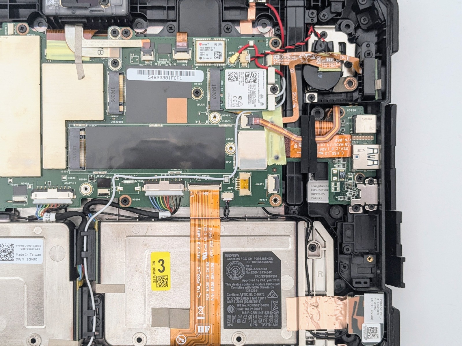 DELL LATITUDE 7212 Rugged Extreme 11.6 FHD I5-7300U Motherboard Palmrest *READ*