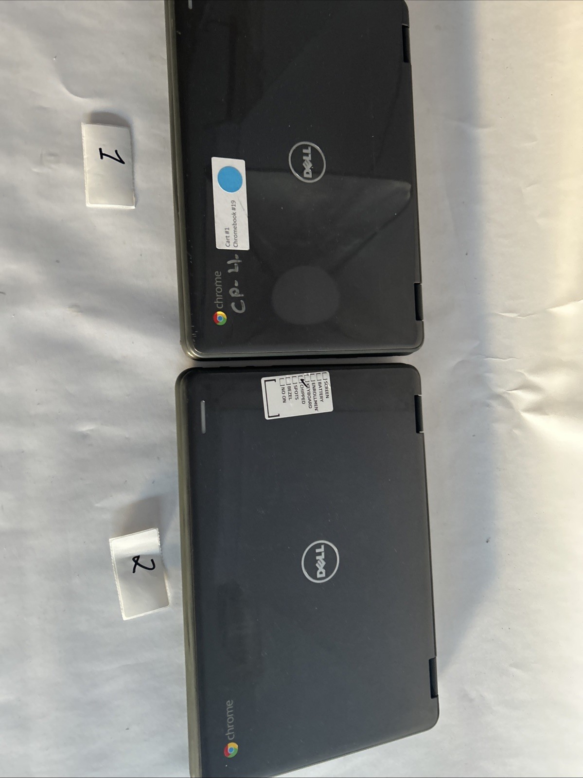 2 Dell 3189 Chromebook Parts Unit – For Spares or Repair