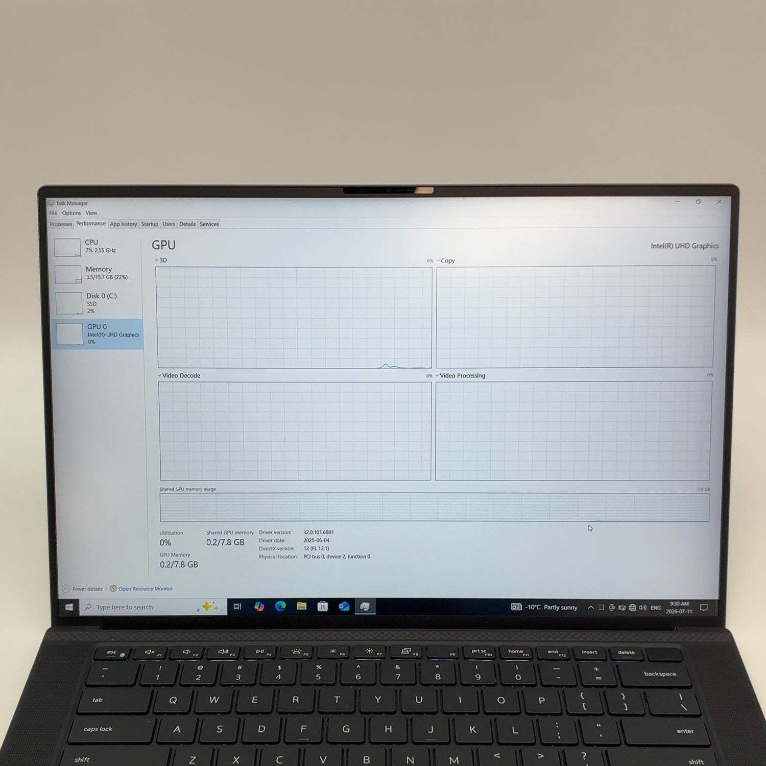 Dell XPS 9530 15.6″ i7-13620H 3.6GHz 16GB RAM 1TB SSD Intel Arc