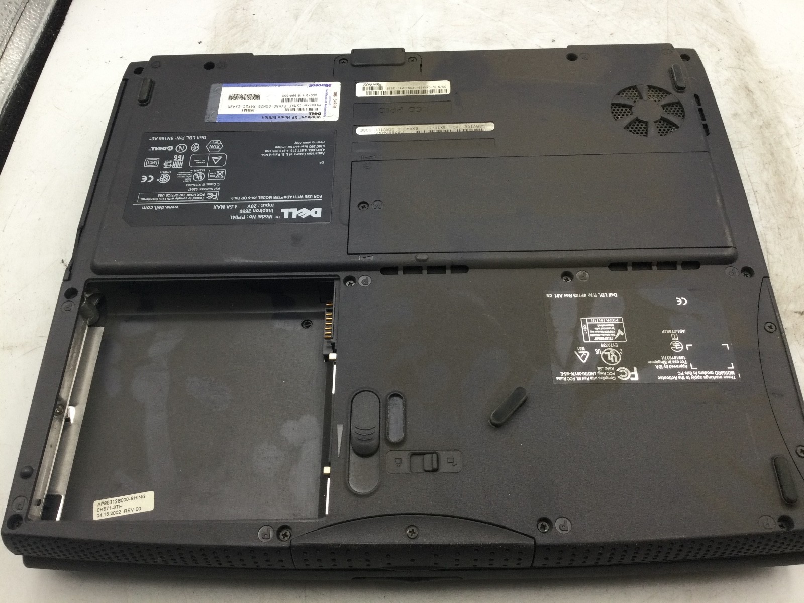 DELL INSPIRON 2650 – BOOTS TO BIOS – INTEL PENTIUM 4M – 256MB RAM – READ DESC-BB